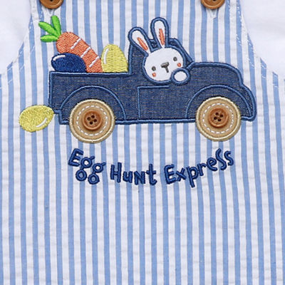 Baby Starters Easter Baby Boys 2-pc. Shortall Set