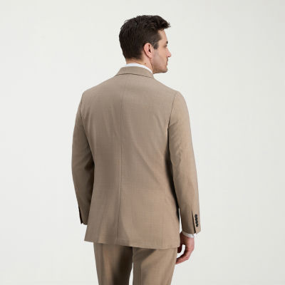 Haggar Smart Wash Mens Classic Fit Plaid Suit Jacket