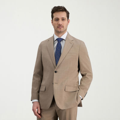 Haggar Smart Wash Mens Classic Fit Plaid Suit Jacket