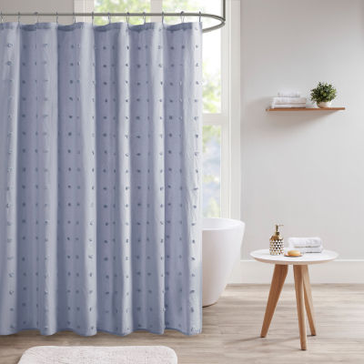 Urban Habitat Maize Cotton Yarn Dyed Jacquard Shower Curtains