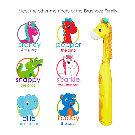 Brusheez Children's Electronic Toothbrush Set - Jovie The Giraffe, One Size, Yellow