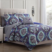 Hampton Hill Bedding MZ10-229 Bedroom Carly Reversible Comforter Set