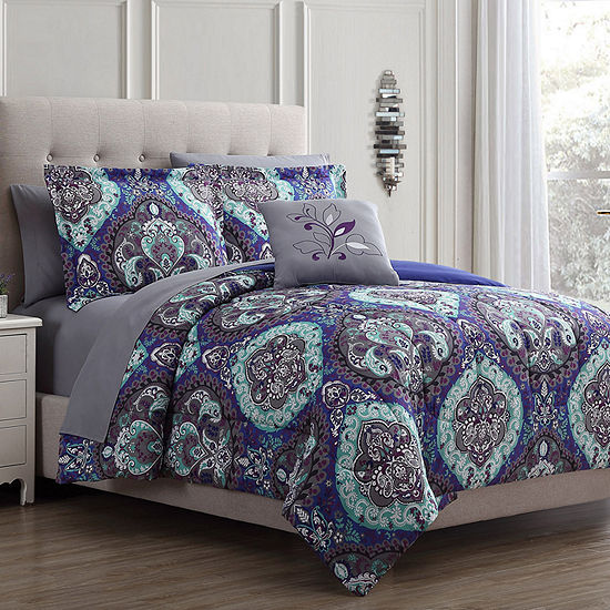 Modern Threads Cathedral Reversible Complete Bedding Set with Sheets