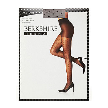 Berkshire Hosiery Sheer Dot Pantyhose-Plus, Color: Black - JCPenney