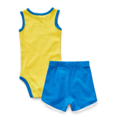 Okie Dokie Baby Boys 2-pc. Crew Neck Sleeveless Bodysuit Set