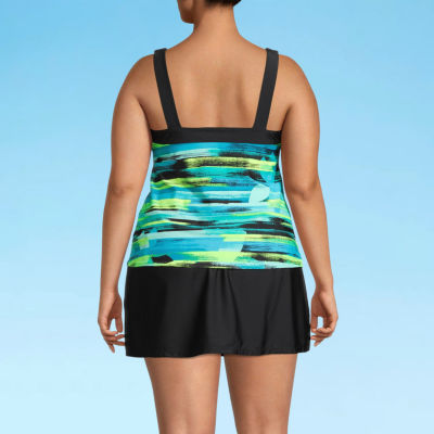 Zeroxposur Plus Tankini Swimsuit Top and Bottoms