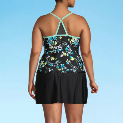 Zeroxposur Plus Tankini Swimsuit Top and Bottoms