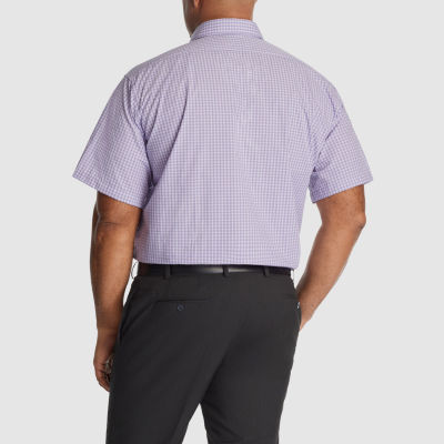 Van Heusen Big and Tall Mens Classic Fit Wrinkle Free Short Sleeve Dress Shirt