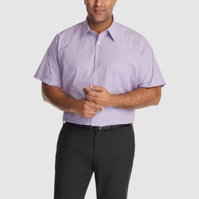 Van Heusen Big and Tall Mens Classic Fit Wrinkle Free Short Sleeve Dress  Shirt - JCPenney