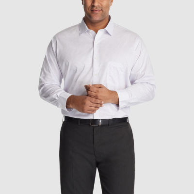 Van Heusen Big and Tall Ultra Flex Wrinkle Free Mens Classic Fit Stretch Fabric Long Sleeve Dress Shirt