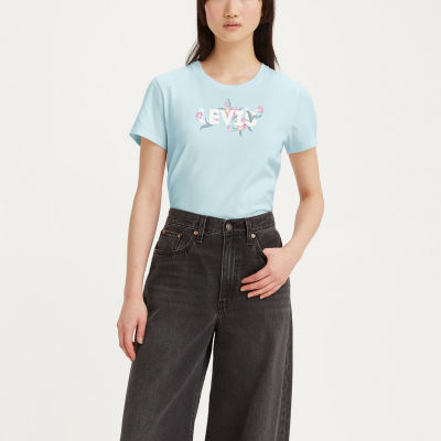 Levi's Womens Crew Neck Short Sleeve Graphic T-Shirt