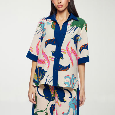 Premier Amour Womens 3/4 Sleeve Blouse