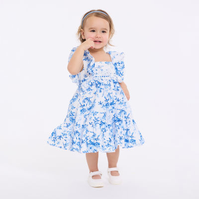 Bonnie Jean Toddler Girls Sleeveless Flutter Fit Flare Dress