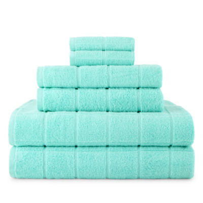 Home Expressions Grid 6-pc. Bath Towel Set
