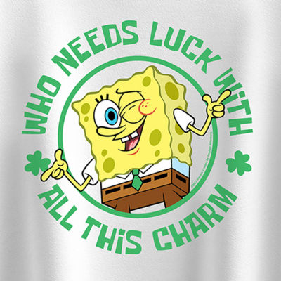 Big Kid Girls Round Neck Short Sleeve Regular Fit Spongebob Graphic T-Shirt