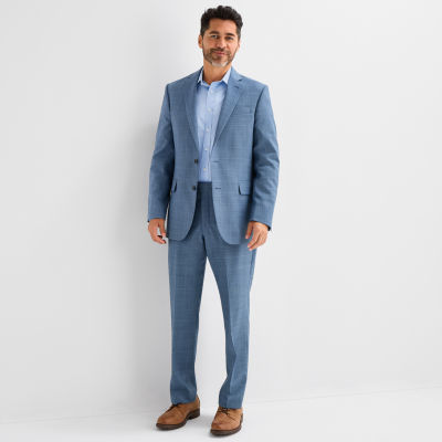 Stafford Plaid Classic Fit Suit Separates