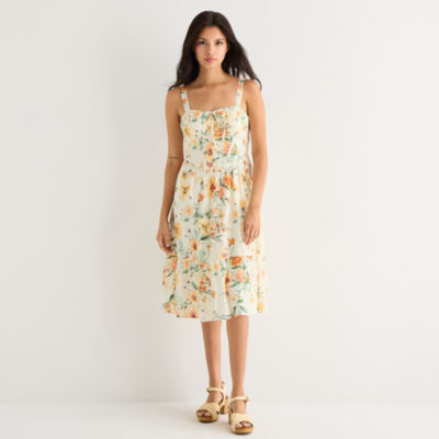 by&by Womens Juniors Sleeveless A-Line Dress