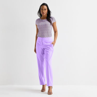 Black Label by Evan-Picone Crepe Womens Classic Fit Straight Suit Pant