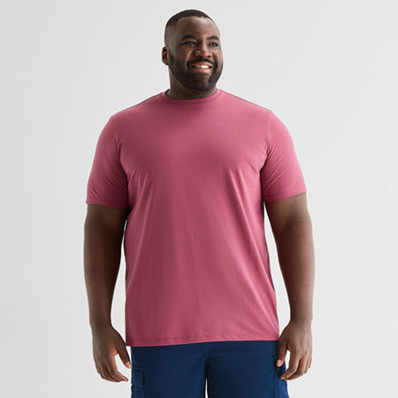 St. John's Bay Super Soft Mens Crew Neck Short Sleeve Big and Tall T-Shirt, 1x-large Tall, Red