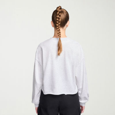 Nike Womens Crew Neck Long Sleeve Embroidered Sweatshirt