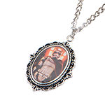 Star Wars® Stainless Steel Captain Phasma Cameo Pendant Necklace