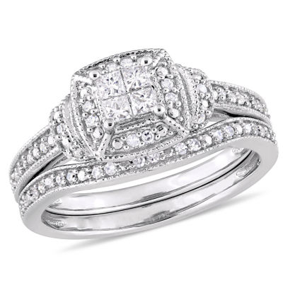 Womens / CT. T.W. Mined White Diamond 10K Gold Bridal Set