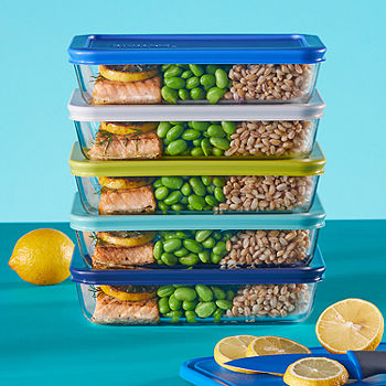 Pyrex Simply Storage Glass Containers with Lids Set, 10 pc - Kroger