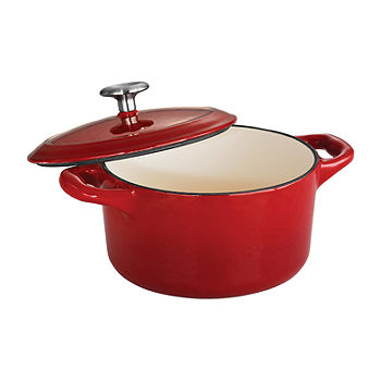 Tramontina Gourmet Enameled Cast Iron 24 oz. Covered Small Cocotte - Gradated Red
