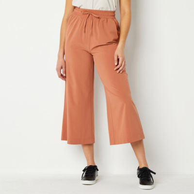 Stylus Womens Mid Rise Wide Leg Drawstring Pants JCPenney