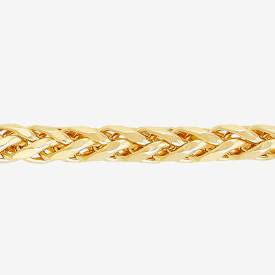 14K Gold Inch Solid Wheat Chain Necklace