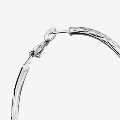 Sterling Silver 60mm Hoop Earrings