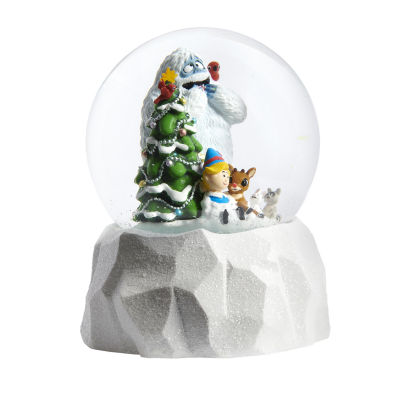 Roman 5.75" Led Rudolph Dome Plays Music Christmas Tabletop Decor
