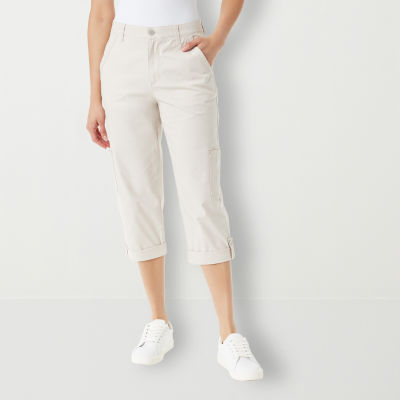 Gloria Vanderbilt® Womens Mid Rise Utility Cargo Capris