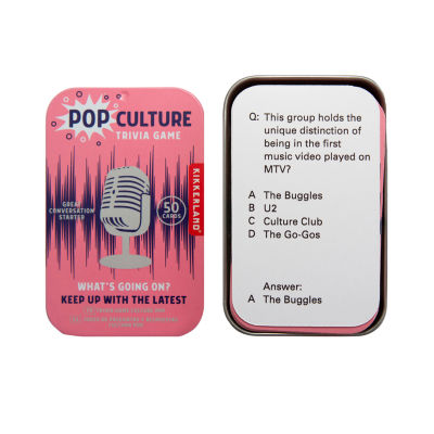 Kikkerland Pop Culture Trivia Card Game
