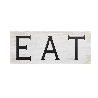 Stupell Industries Eat Farmhouse Kitchen Sign Canvas Art