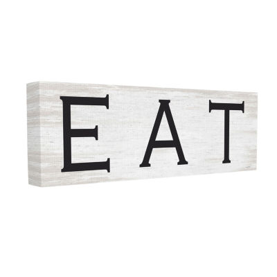 Stupell Industries Eat Farmhouse Kitchen Sign Canvas Art