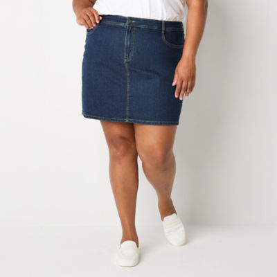 St. John's Bay Womens Mid Rise Skort-Plus