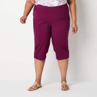 Liz Claiborne Alyssa Mid Rise Plus Capri Pants