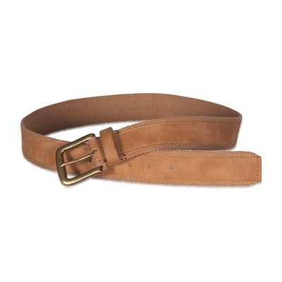 Frye and Co. 38mm Webbing Strap W/ Faux Nubuck Overrlay Mens Belt