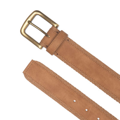 Frye and Co. 38mm Webbing Strap W/ Faux Nubuck Overrlay Mens Belt