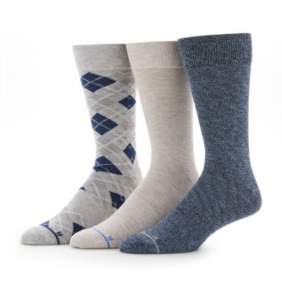 Stafford Super Soft Lux 3 Pair Crew Socks Mens