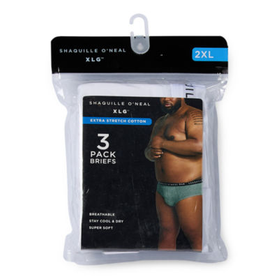 Shaquille O'Neal XLG Heiq 3 Pack Briefs Big and Tall