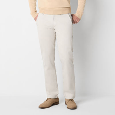 St. John's Bay Stretch Chino Mens Straight Fit Flat Front Pant