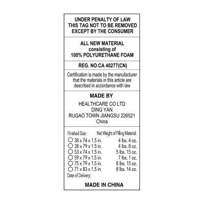 Bodipedic Home 1.5-Inch Gel-Infused Memory Foam Mattress Topper