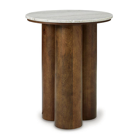 Signature Design By Ashley Henfield End Table, One Size, Brown