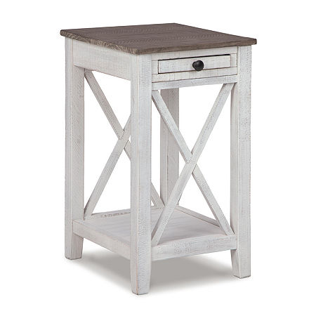 Signature Design By Ashley Adalane Accent Table In White