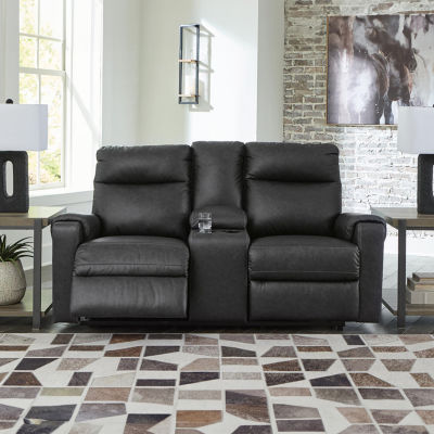 Signature Design By Ashley® Axtellton Power Reclining Loveseat with Console