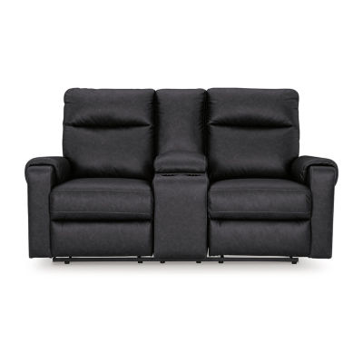 Signature Design By Ashley® Axtellton Power Reclining Loveseat with Console