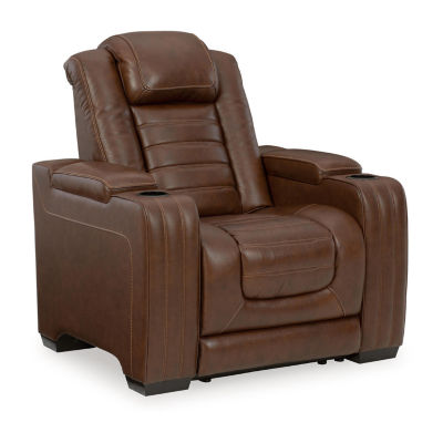 Signature Design By Ashley® Backtrack Dual Power Leather Recliner