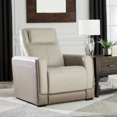 Signature Design By Ashley® Battleville Dual Power Leather Recliner